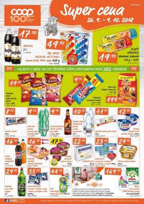 akční leták COOP 26.9.2018-9.10.2018
