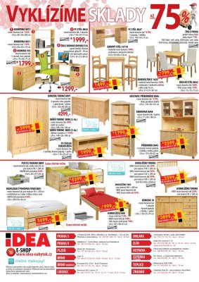 akční leták IDEA nábytek 1.10.2018-14.10.2018