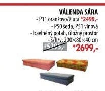 Válenda SÁRA s úložným prostorem P11