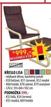 Křeslo LISA béžové K50