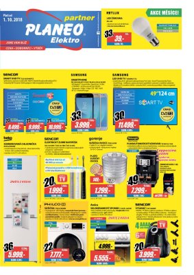 akční leták Planeo Elektro 1.10.2018-9.10.2018