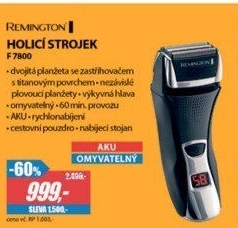 F 7800 HOLICÍ STROJEKREMINGTON