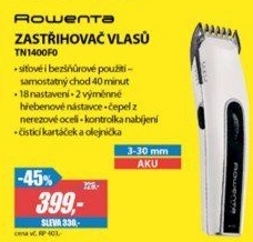 TN1400F0 ZASTŘIHOVAČROWENTA