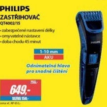 QT4002/15 ZASTŘIHOVAČPHILIPS