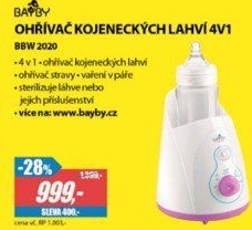 BBW 2020 Ohřívač lahví 4v1BAYBY