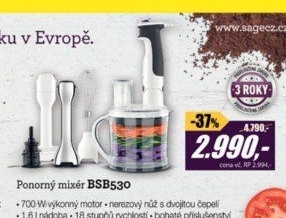 BSB530 Ponorný mixér s přísl.SAGE