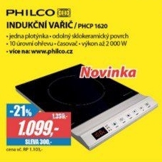 PHCP 1620 INDUKČNÍ VAŘIČPHILCO