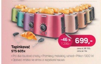 STS 6050GG TopinkovačSENCOR