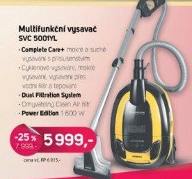 SVC 5001YL multifunkční vysavačSENCOR