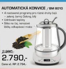 BM 8010 Automatická konvice Catler