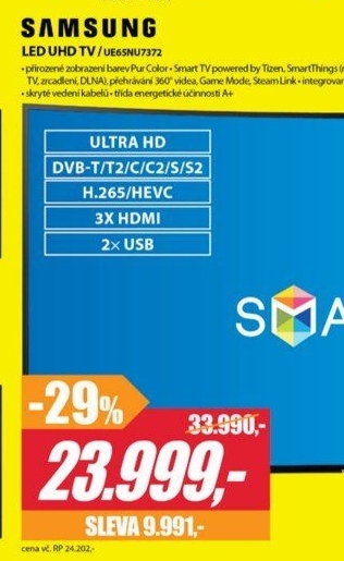 UE65NU7372 LED ULTRA HD LCD TV SAMSUNG