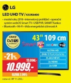 43UK6400LED ULTRA HD LCD TVLG