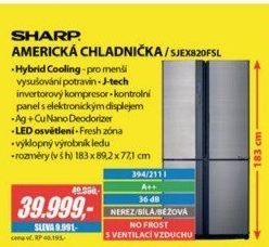 SJ EX820FSL CHLADNIČKA SBSSHARP