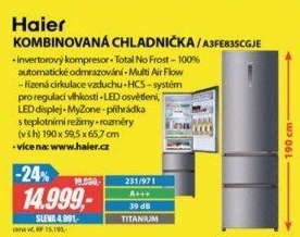 A3FE835CGJE KOMBI 3D A+++ LED 1,9m HAIER