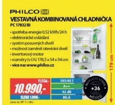 PC 17832 Bi kom.vest.chladnička PHILCO