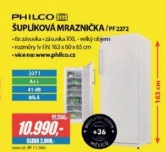 PF 2272 šuplíkový mrazákPHILCO