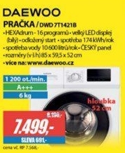 DWD 7T1421B PRAČKA 7kg1400ot A+++ DAEWOO