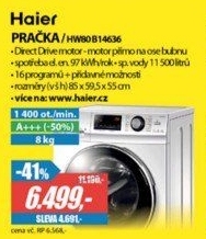 HW80 B14636 DD PRAČKA A+++(-50%)HAIER