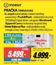 BWSA 61052W EU PRAČKA SLIMINDESIT