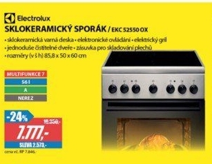 EKC 52550OX SPORÁK SKL.ELECTROLUX