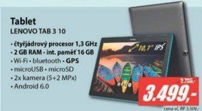 TAB 3 10 IPS 2GB 16GB A6.0 Black LENOVO