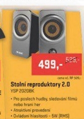 YSP 2020BK Stolní reproduktory 2.0YENKEE
