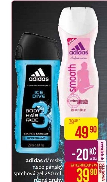 Sprchový gel Adidas