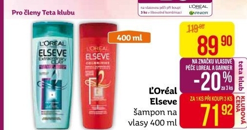 Šampon Elséve L'Oréal