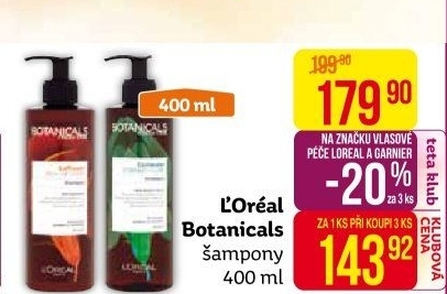Šampon Botanicals Fresh Care L'Oréal