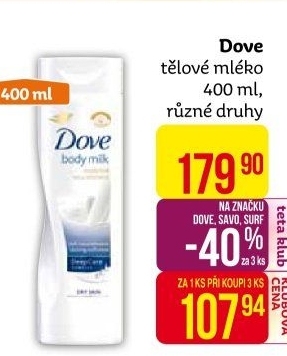 Tělové mléko Dove