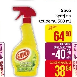 Čistič koupelen Savo