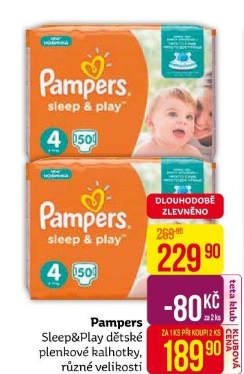 Pleny dětské Pampers Sleep & Play