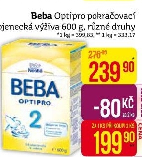 Mléčná výživa Beba Optipro Nestlé
