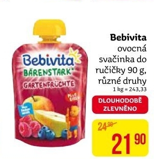 Ovocná kapsička Bebivita