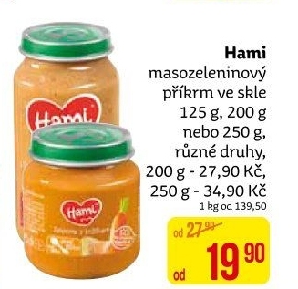 Příkrm masozeleninový Hami
