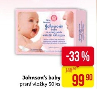 Prsní vložky Johnson's Baby