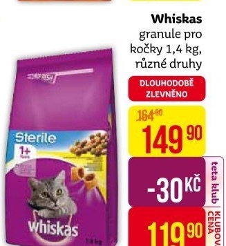 Granule pro kočky Whiskas