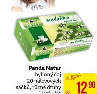 Čaj bylinný Panda natur