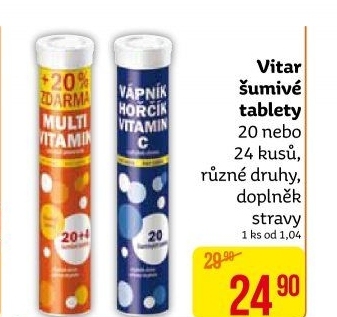 Šumivé tablety Vitar