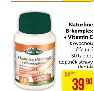 Doplněk stravy B-komplex + vit. C Naturline