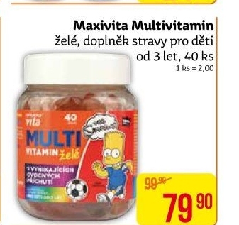 Vitamíny pro děti Multi želé MaxiVita