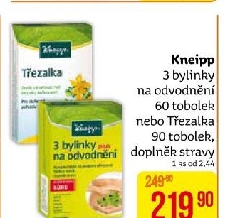 Doplněk stravy 3 bylinky na odvodnění Kneipp