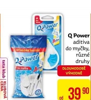Prostředky do myčky Q-Power