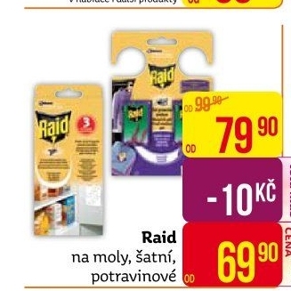 Lapač potravinových molů Raid