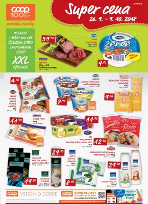 akční leták COOP 3.10.2018-9.10.2018