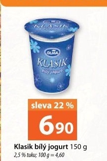 Bílý jogurt Klasik Olma