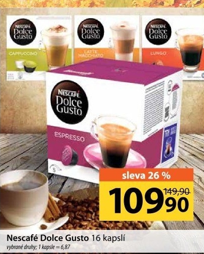 Kapsle Dolce Gusto Nescafé
