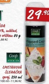 Šlehačka ve spreji Coop Premium