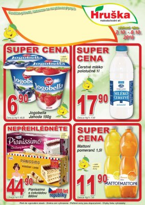akční leták Hruška 2.10.2018-8.10.2018