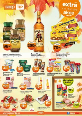 akční leták COOP 3.10.2018-16.10.2018